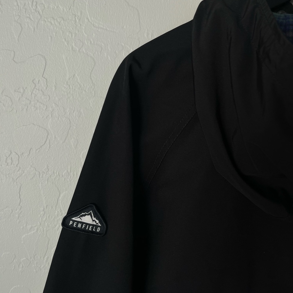 Madewell X Penfield Medbury flannel lined water resistant jacket black XS - Picture 12 of 14